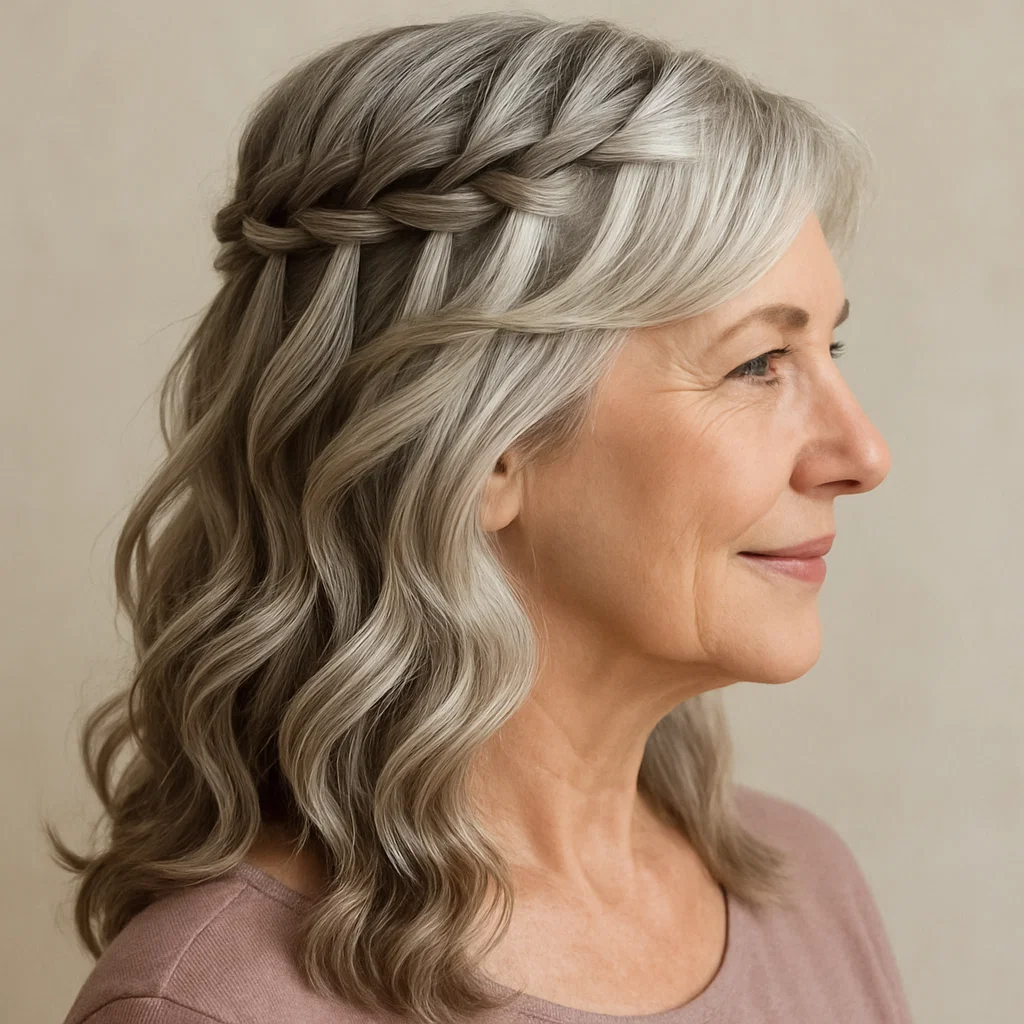 A woman with medium-length hair