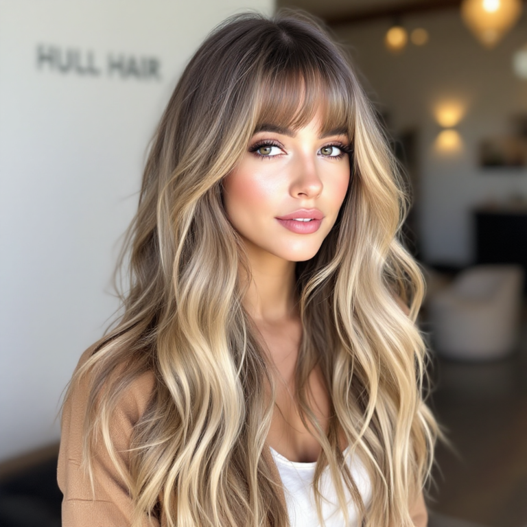 Long Hair With Curtain Bangs 9 Stunning Styles To Try Hairstyle 99