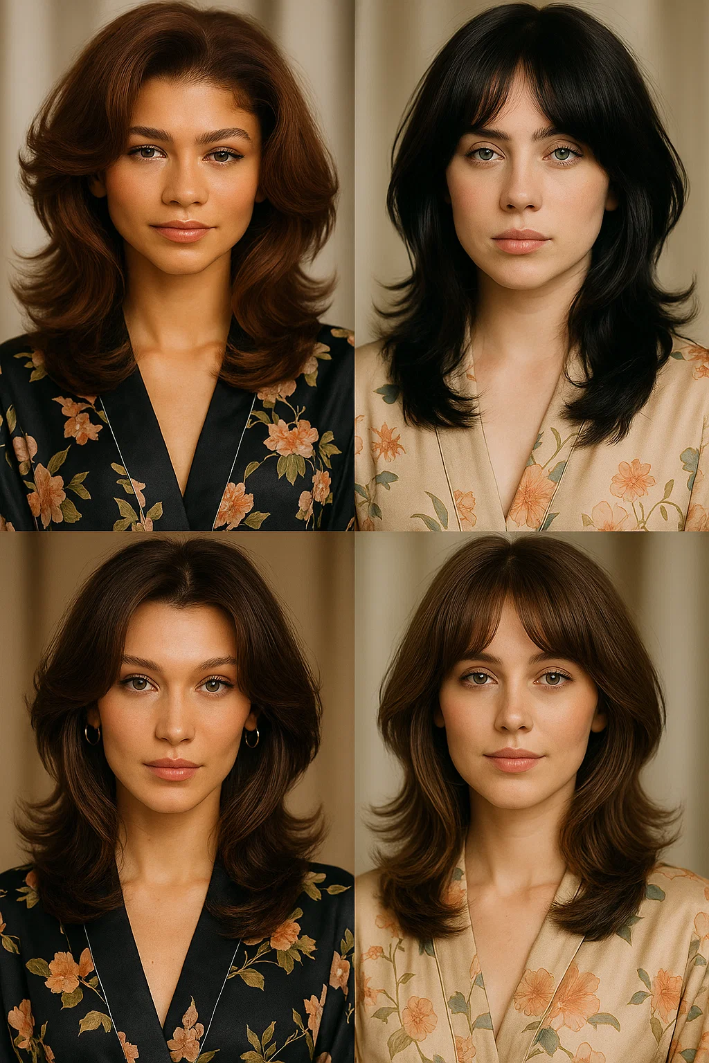 A collage of celebrities