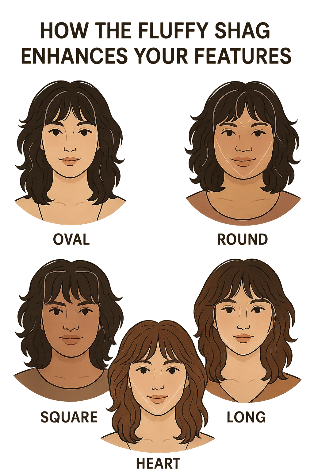 An illustrated guide with five diverse women