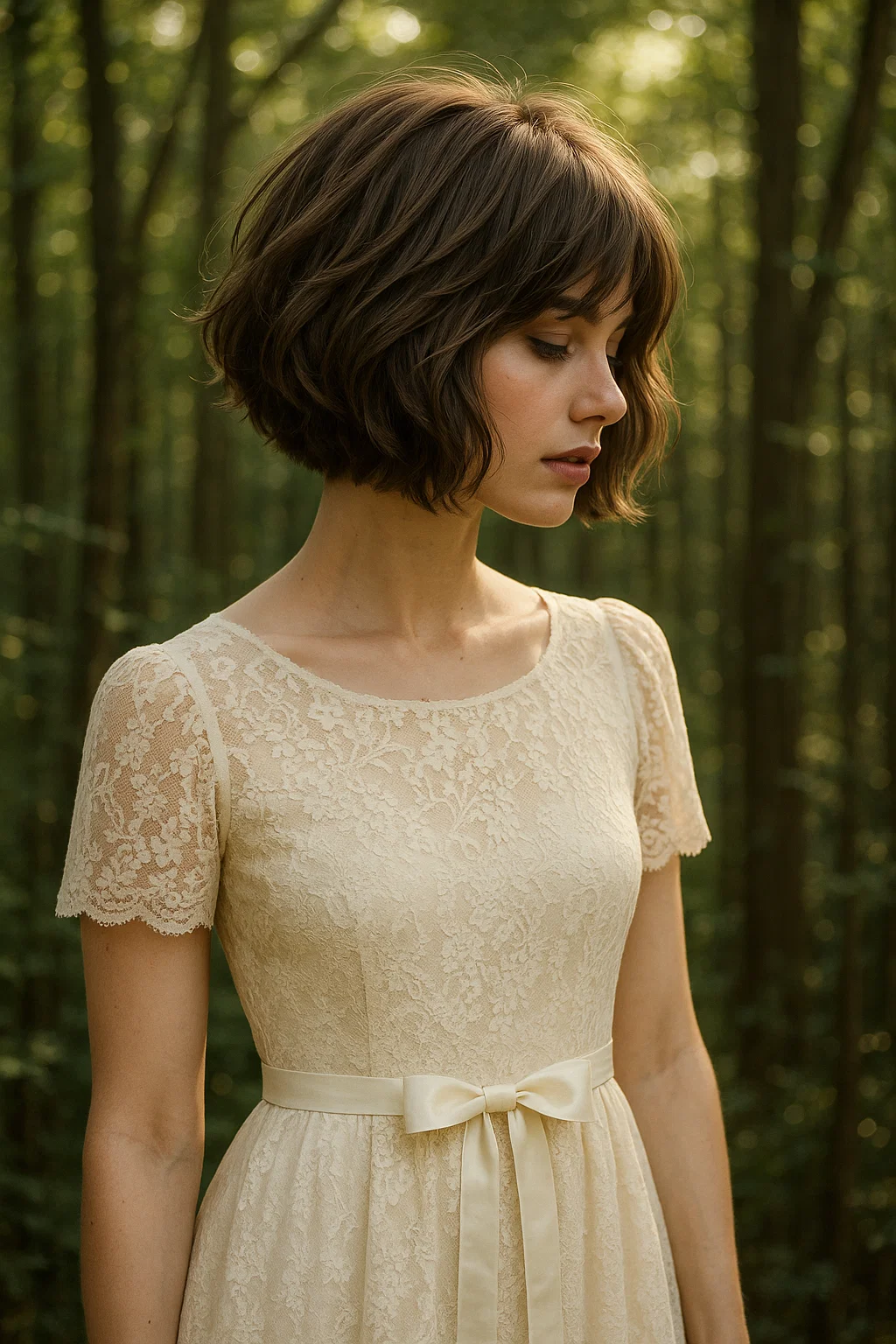Create a chic, modern bob hairstyle with layers and texture