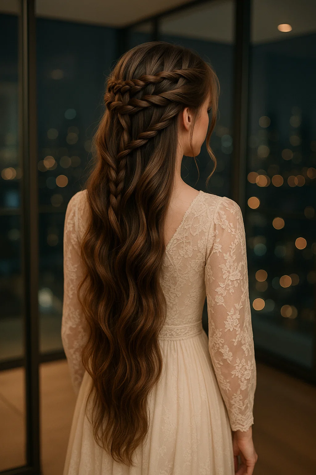 Romantic waterfall braid with twist integration1