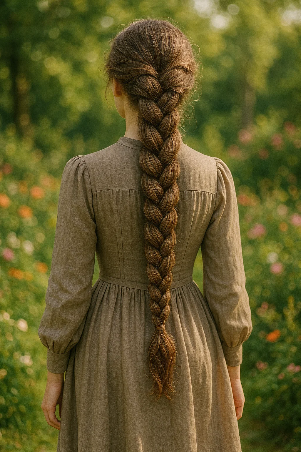 Textured four-strand braid