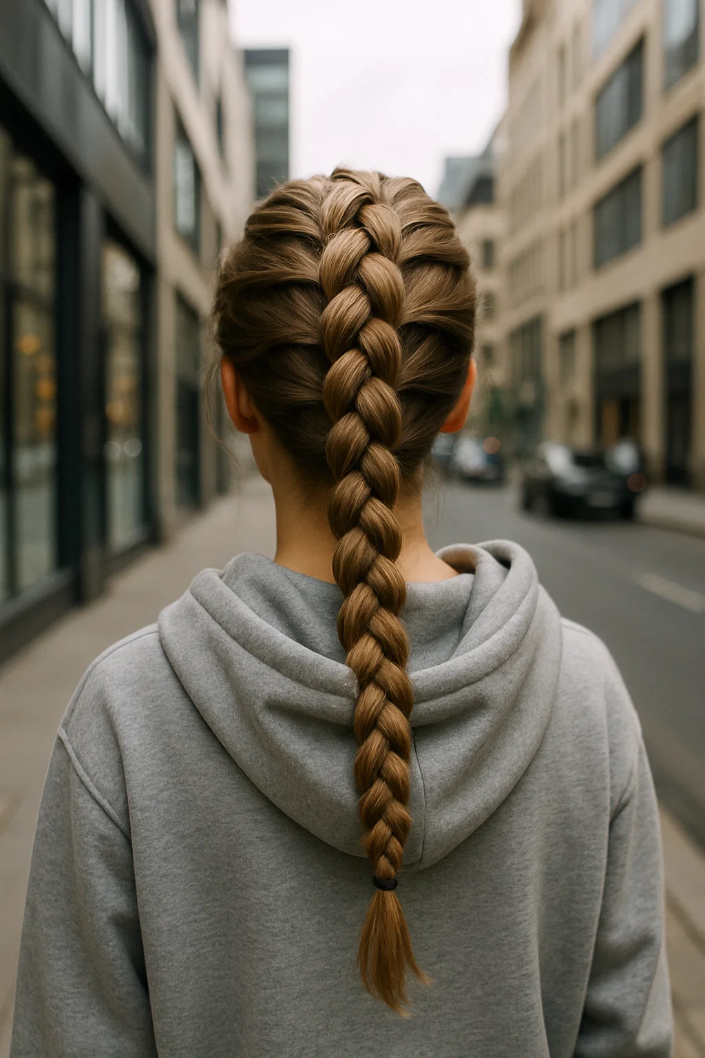 Volume-enhancing Dutch braid