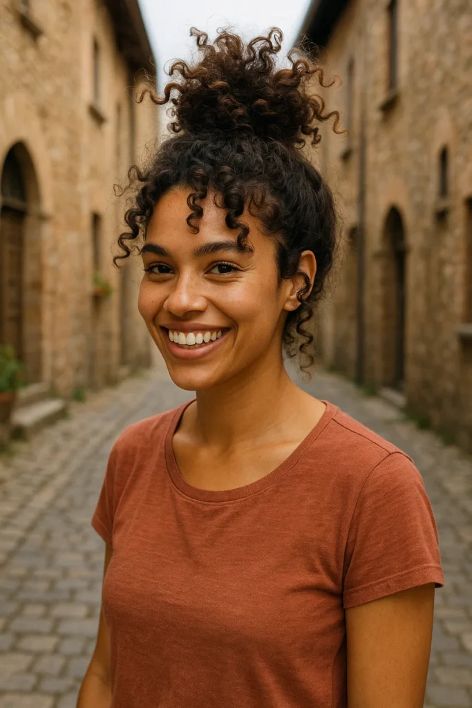 a-fun-curly-top-knot-hairstyle-for-curly-hair-perfect-for-casual-days-like-beach-trips-or-brunch