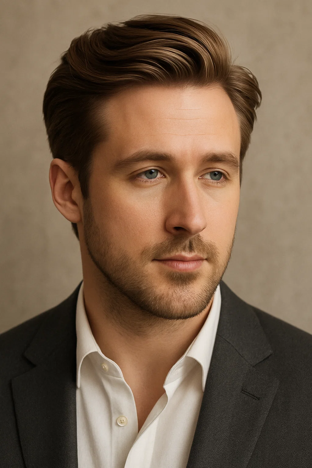 an image of a man with medium-length hair styled into a sleek