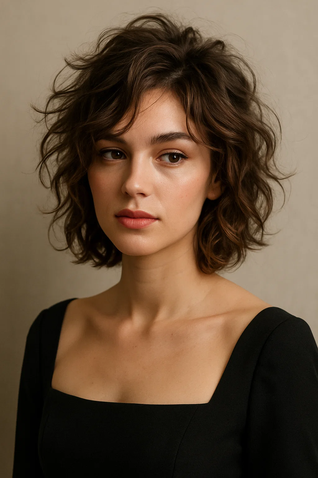 an image of messy, textured waves styled for a formal event