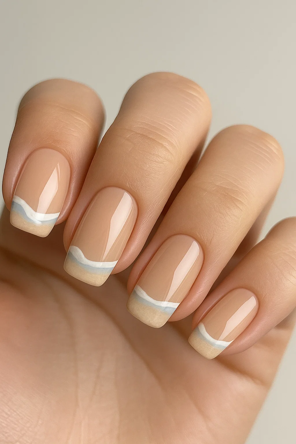 Sea-inspired nails with coastal vibes and oceanic designs perfect for a fresh, summery look.