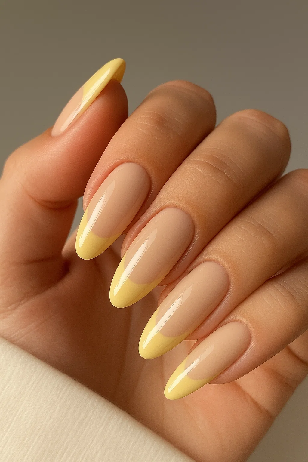 21 summer almond nails ideas 2025 with pastel French tips