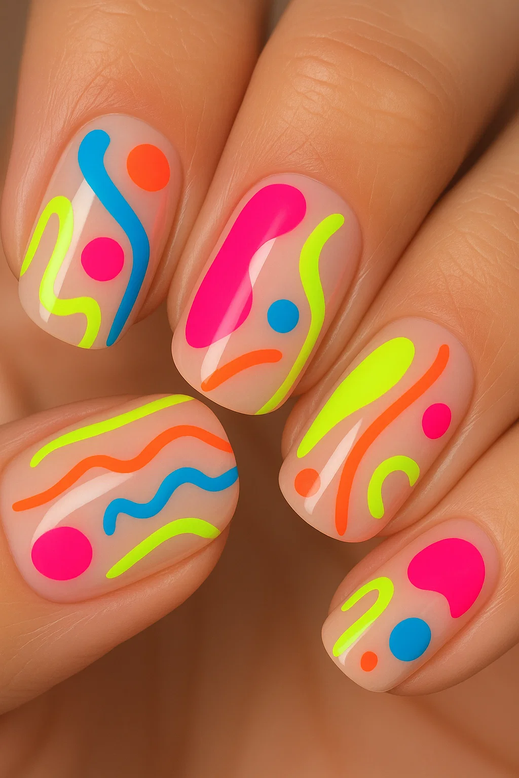 cute summer nails with vibrant colors and beachy designs