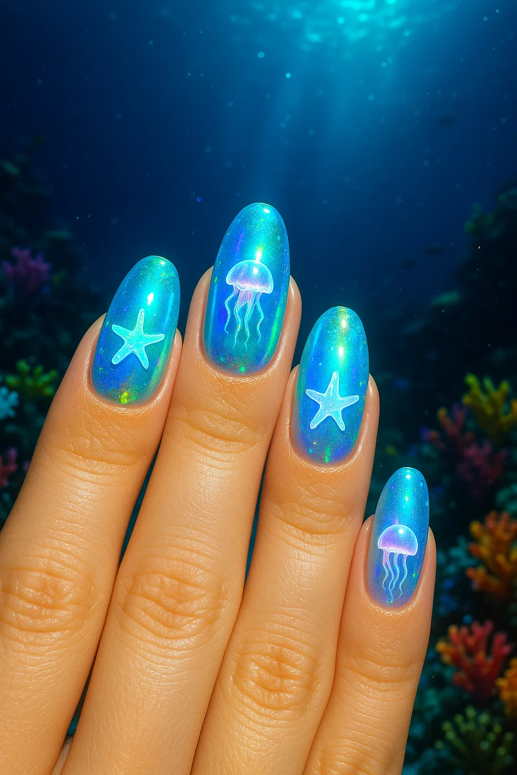 21 Summer Holiday Nails: Oceanic Tropical-Inspired Nails