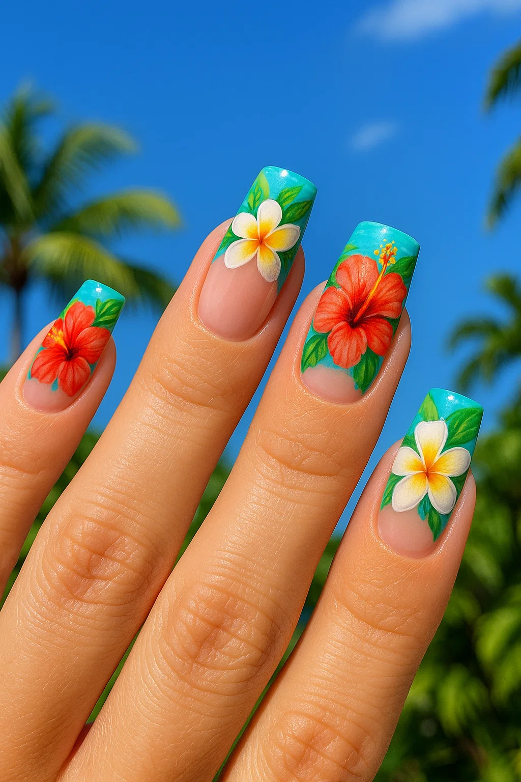 21 Summer Holiday Nails: Oceanic Tropical-Inspired Nails