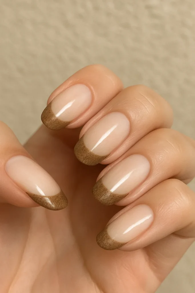 Sandy chic beach nails with trendy designs perfect for summer beach days.