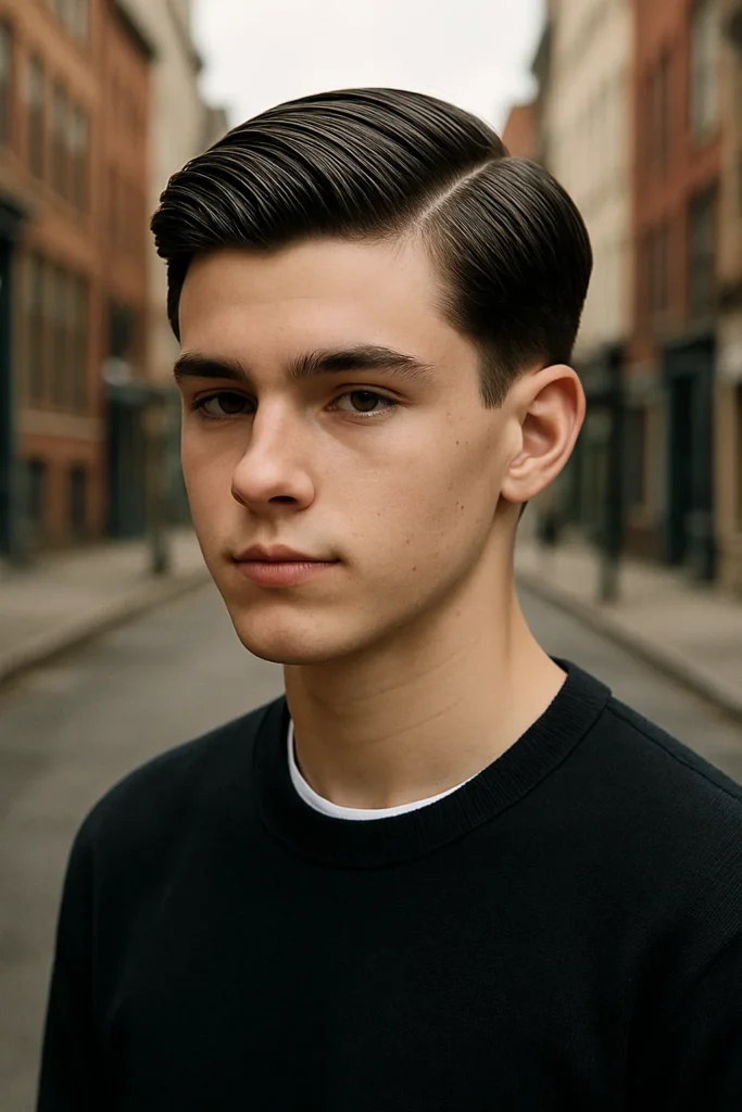 Cool haircuts for teenage guys, showcasing various trendy styles.