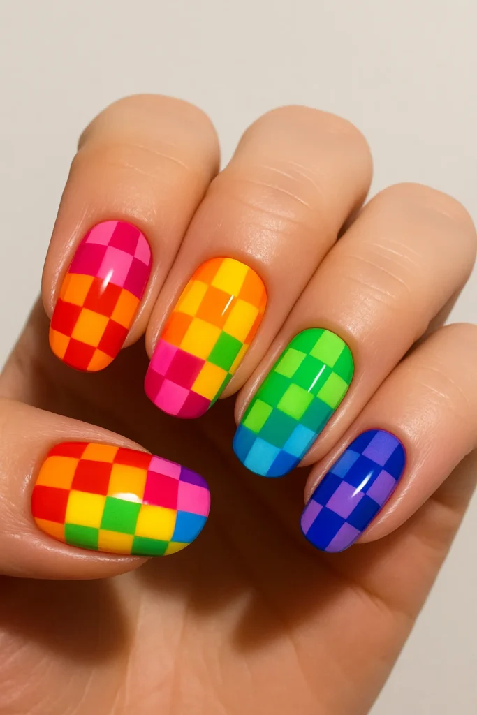 17 easy rainbow nail designs to try at home in 2025