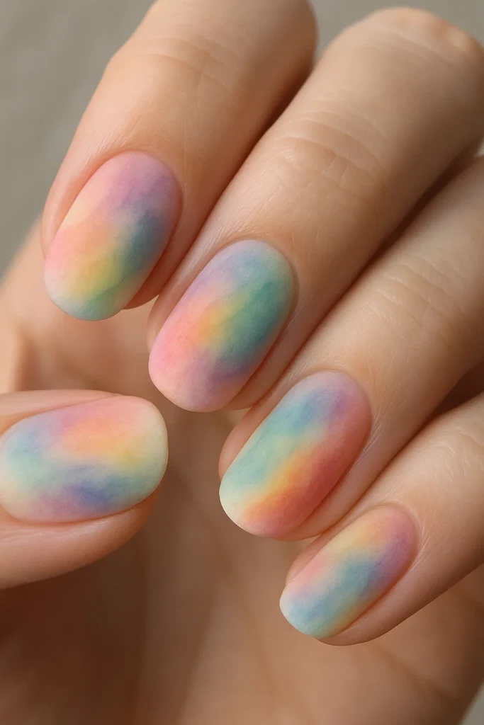 17 easy rainbow nail designs to try at home in 2025