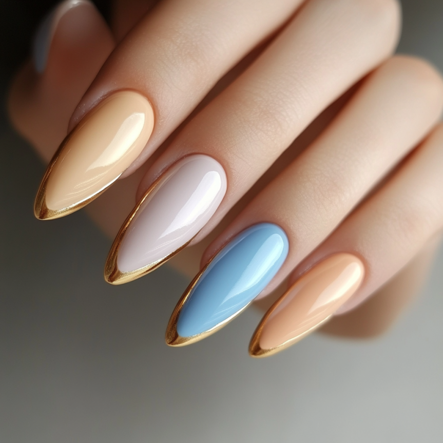 minimalist nail art designs for 2025 including French tip nails and summer nail trends.