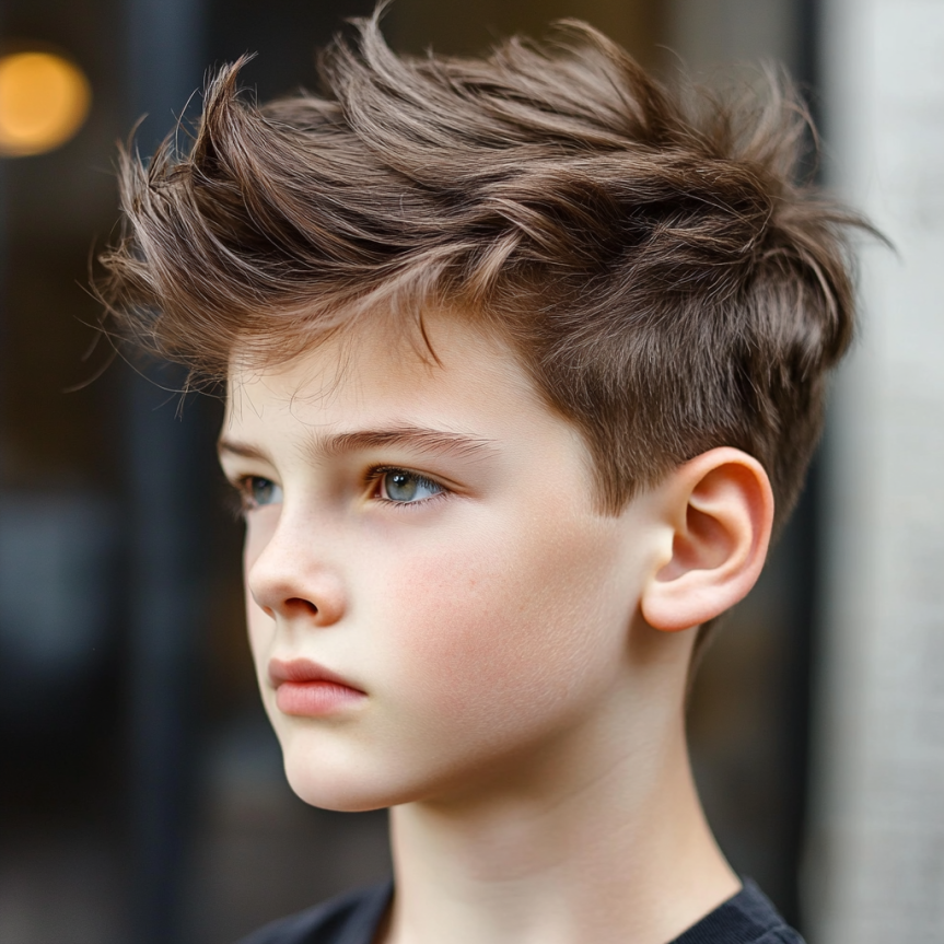 Easy-to-maintain boys haircut styles featuring trendy toddler boy haircut and boys fade haircut kids.