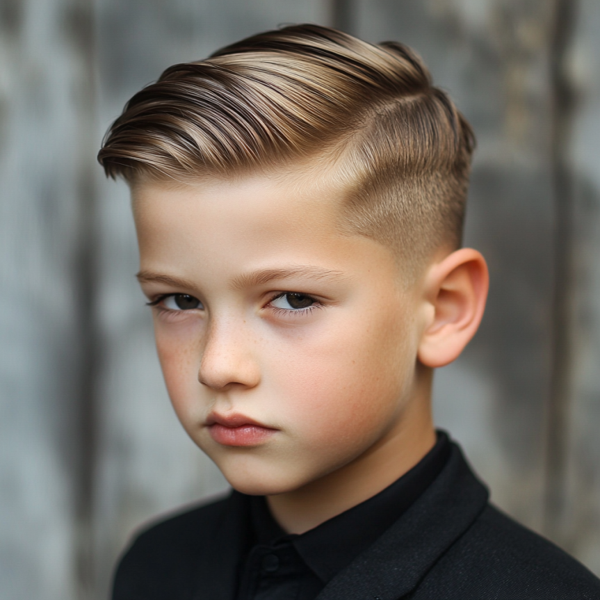 Easy-to-maintain boys haircut styles featuring trendy toddler boy haircut and boys fade haircut kids.