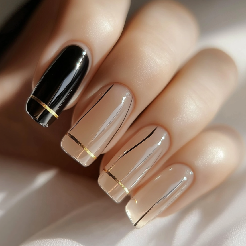 minimalist nail art designs for 2025 including French tip nails and summer nail trends.