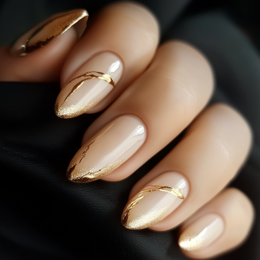 French nails 2025 showing almond nails and French tip nails with trendy summer nail ideas.