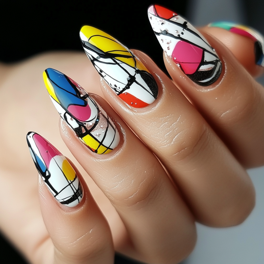 French nails 2025 showing almond nails and French tip nails with trendy summer nail ideas.