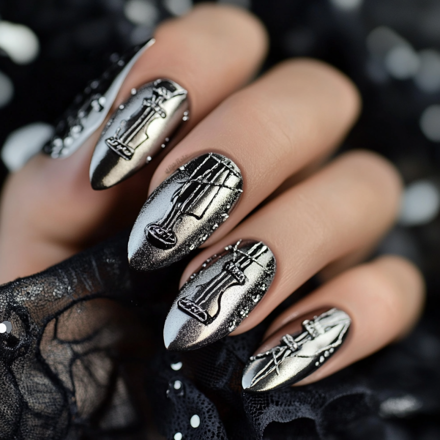 Spinal Tap 2 nail designs inspired by rock 'n' roll vibes