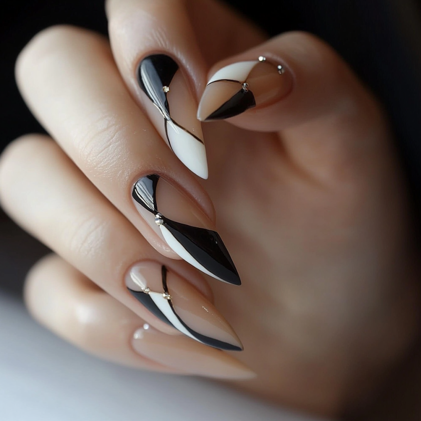 French nails 2025 showing almond nails and French tip nails with trendy summer nail ideas.