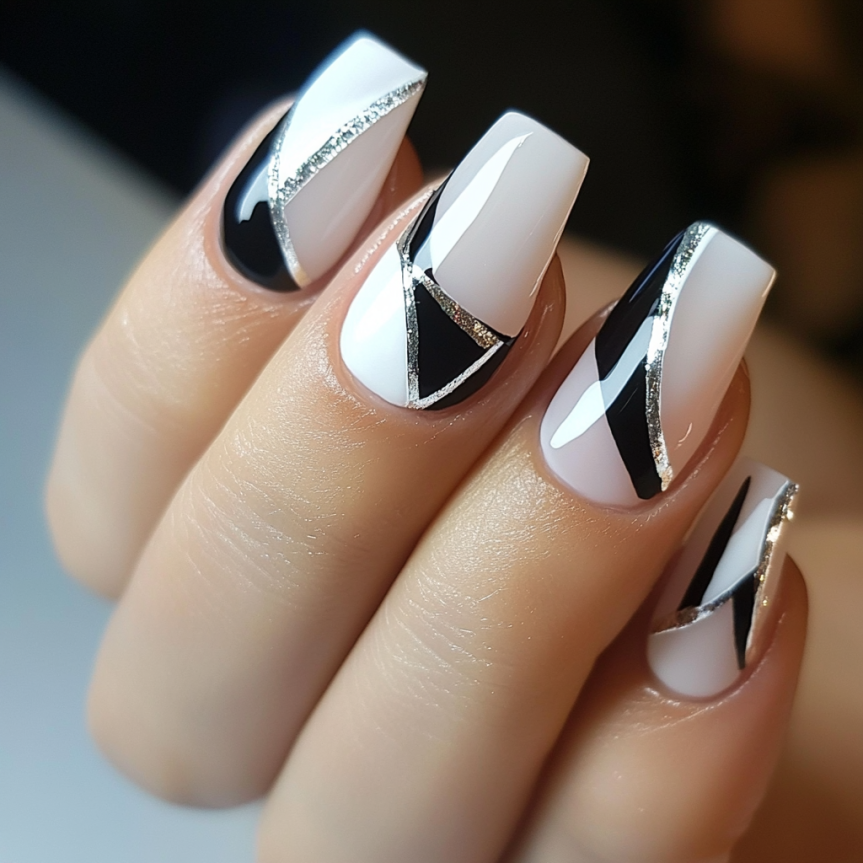 French nails 2025 showing almond nails and French tip nails with trendy summer nail ideas.