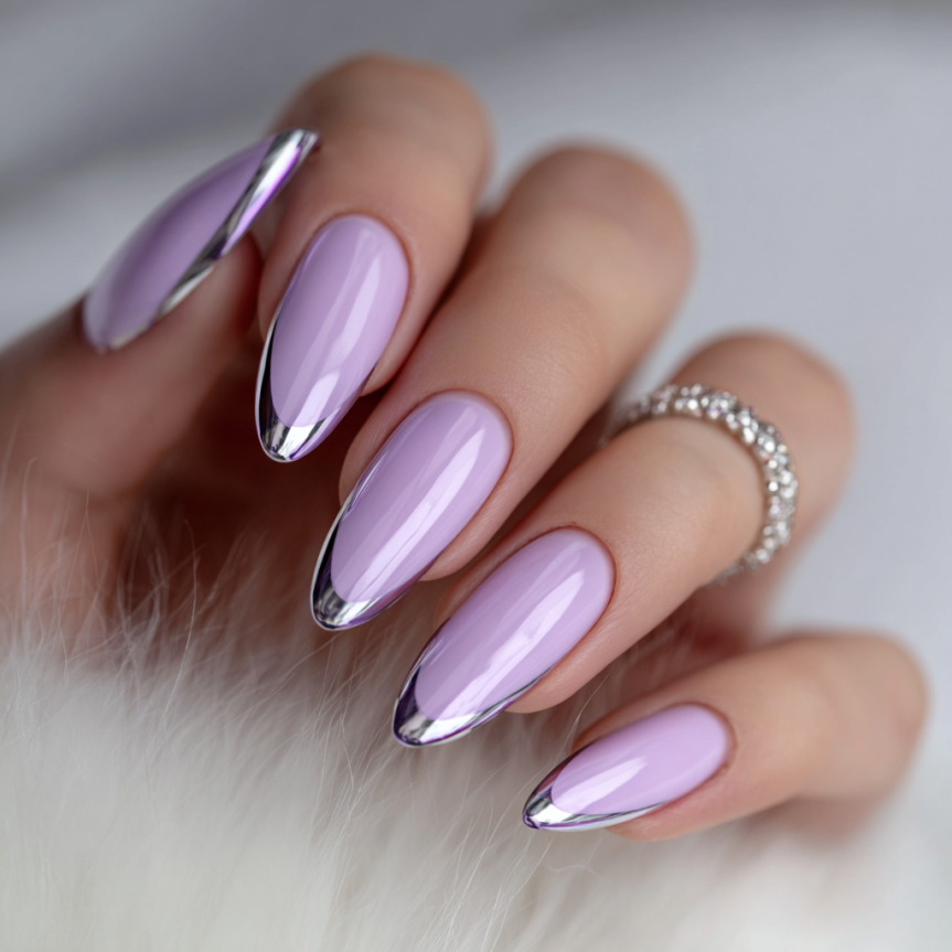 21 summer almond nails ideas 2025 with pastel French tips