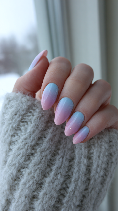 21 summer almond nails ideas 2025 with pastel French tips