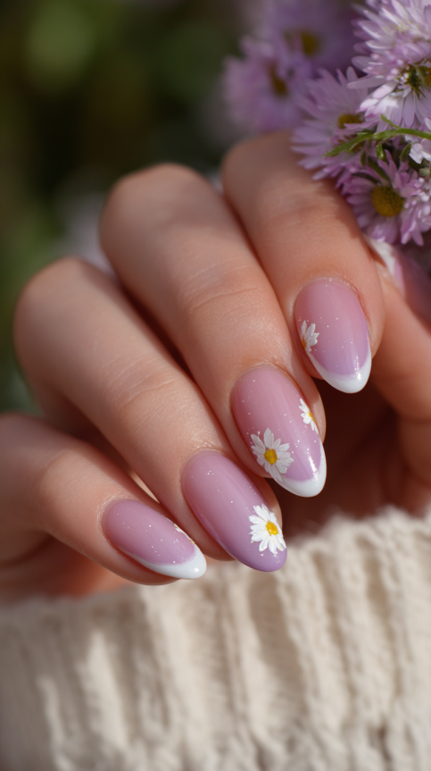 21 summer almond nails ideas 2025 with pastel French tips