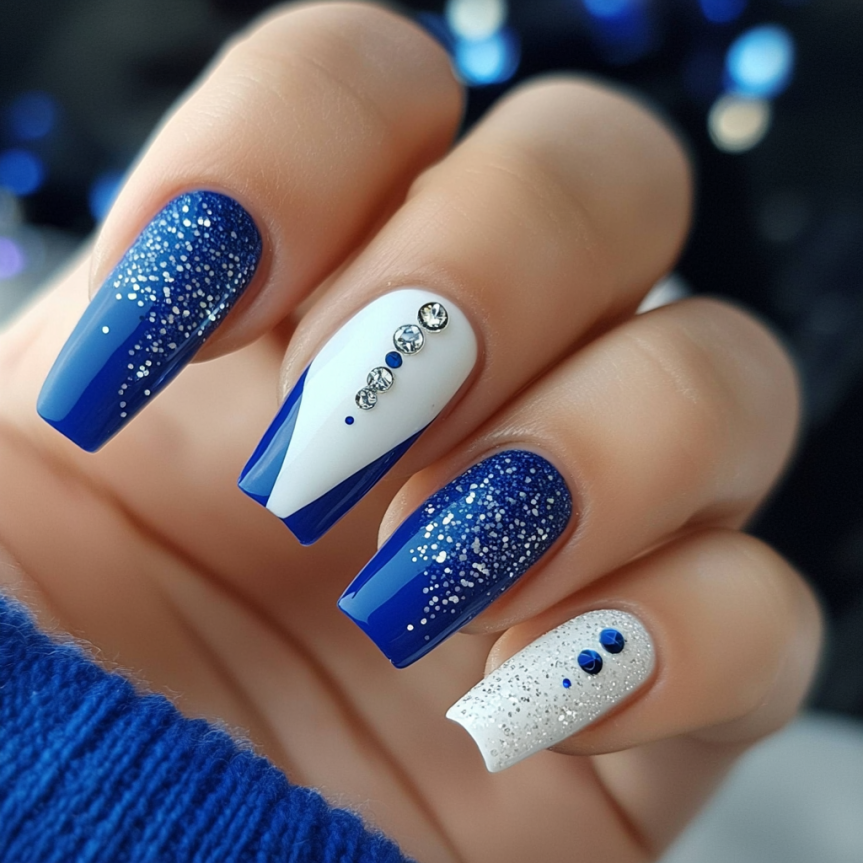 Blue and White Nail Designs That Are Too Gorgeous to Skip