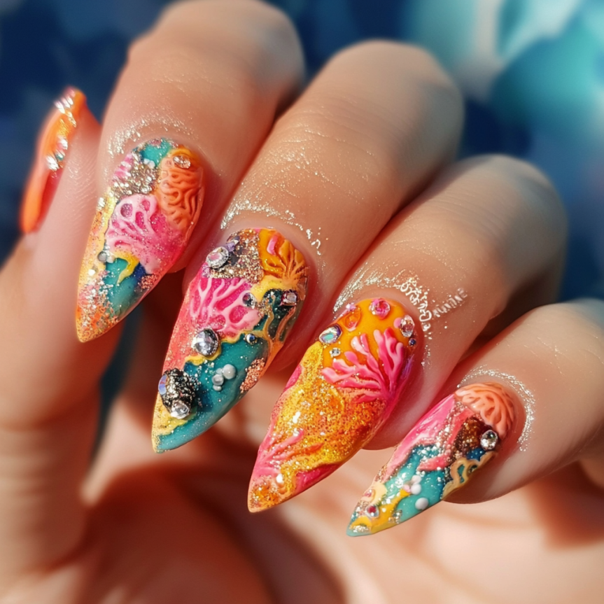 Stunning beach nail ideas for 2025 with coastal vibes and summer-inspired designs.