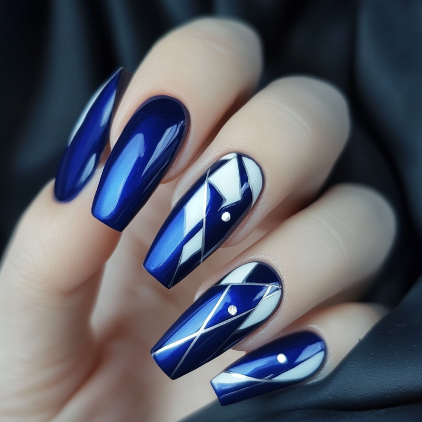 Blue and White Nail Designs That Are Too Gorgeous to Skip