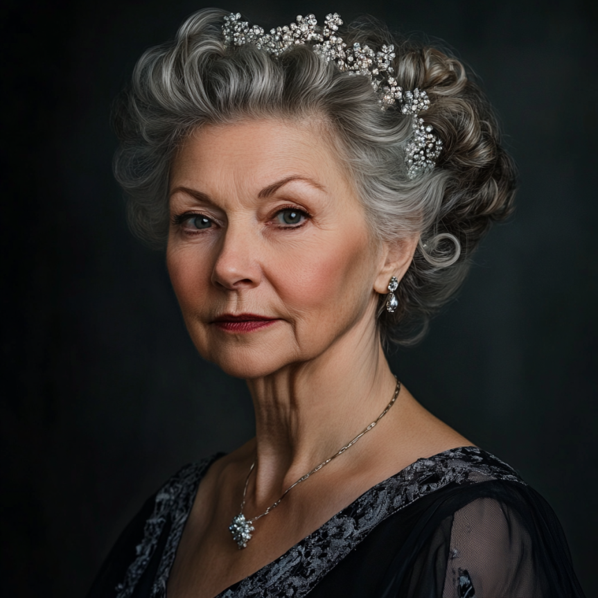 Playful curly hairstyles for older women with timeless style