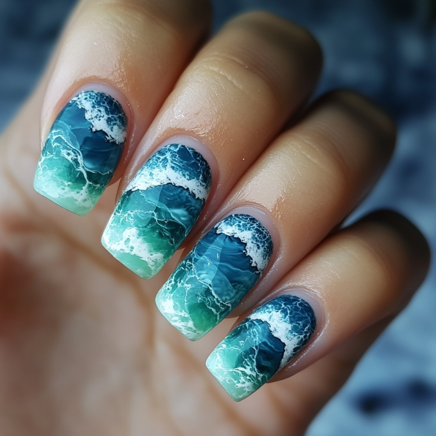 Stunning beach nail ideas for 2025 with coastal vibes and summer-inspired designs.