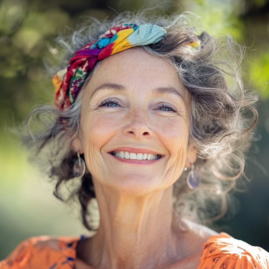 Playful curly hairstyles for older women with timeless style