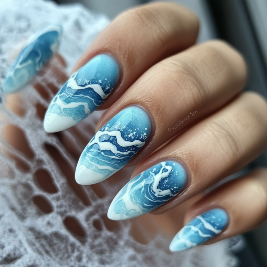 Blue and White Nail Designs That Are Too Gorgeous to Skip