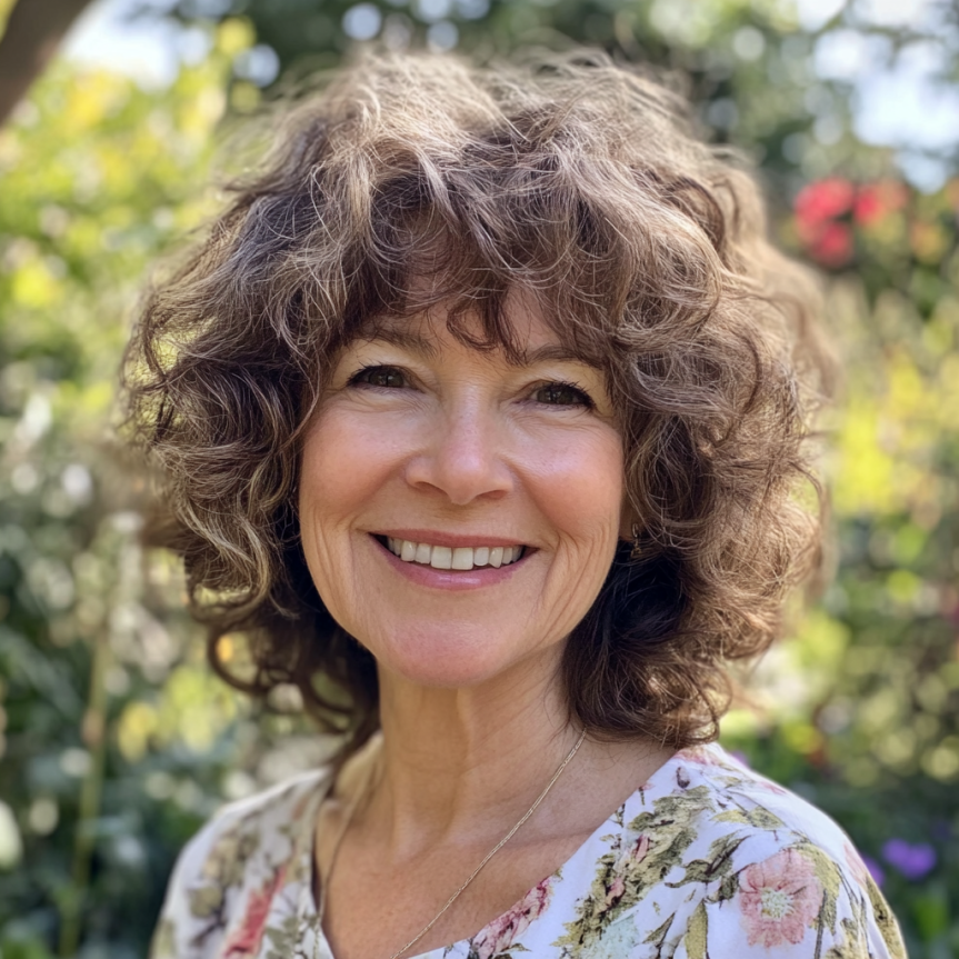 Playful curly hairstyles for older women with timeless style