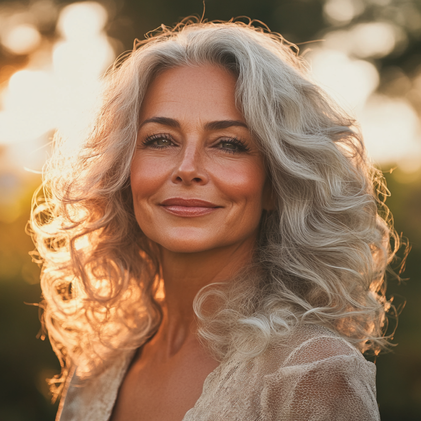 Playful curly hairstyles for older women with timeless style