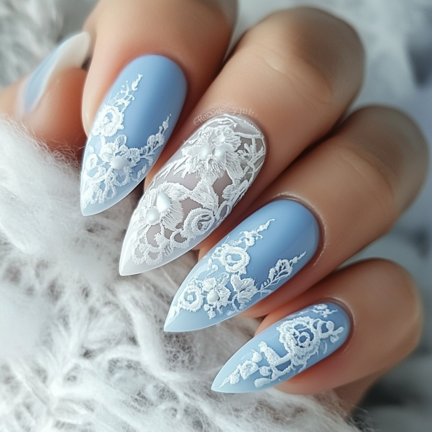 Blue and White Nail Designs That Are Too Gorgeous to Skip