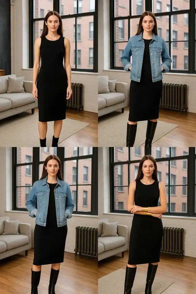 Vera Wang at 76 looking stunning in a timeless hairstyle and little black dress.