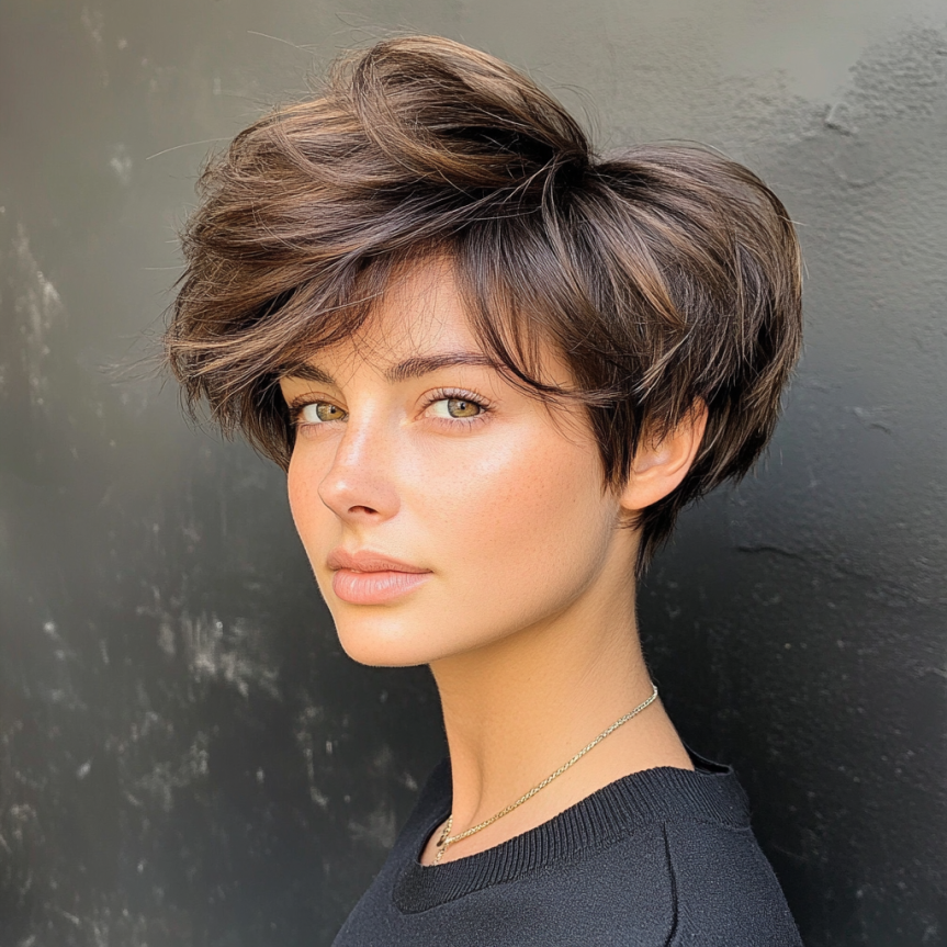Short shag haircuts showcasing stunning volume and texture.