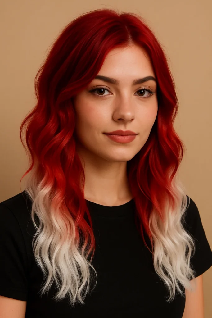 Canada Day 2025 red and white hairstyles
