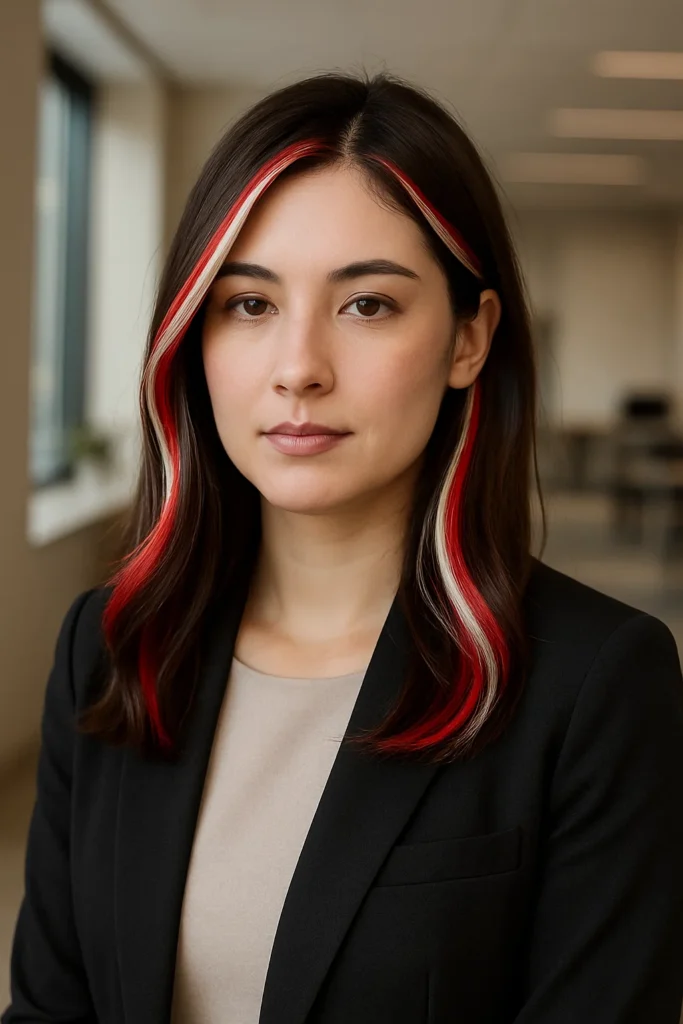 Canada Day 2025 red and white hairstyles