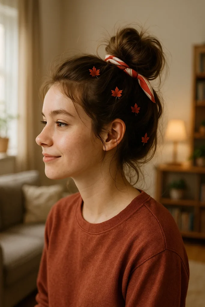 Canada Day 2025 red and white hairstyles