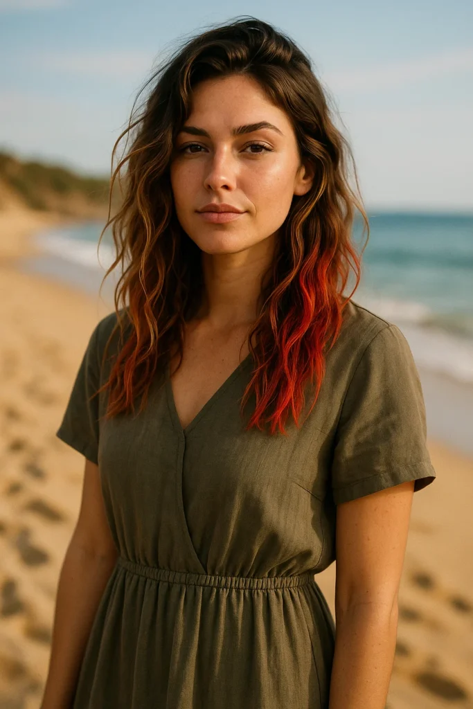 Canada Day 2025 red and white hairstyles