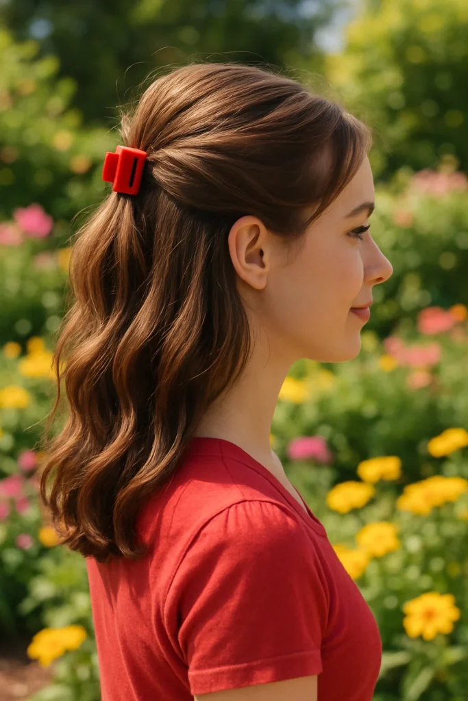 Canada Day 2025 red and white hairstyles