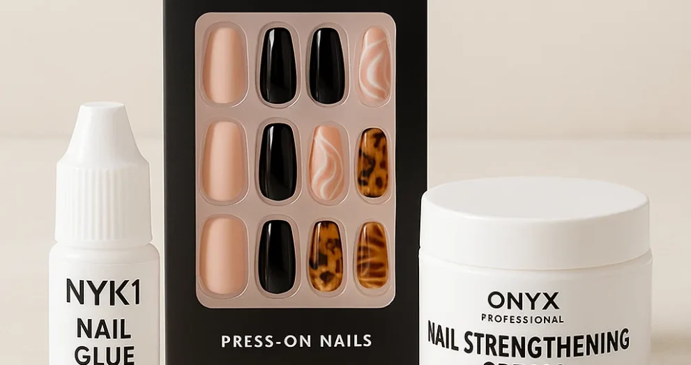 Complete Review of Top Nail Care Products on Amazon: NYK1 Nail Glue, Glamnetic Press-on Nails, and Onyx Professional Strengthening Cream